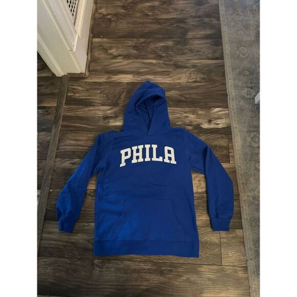 NWOT Youth Philadelphia Phila Hoodie YL‎ Blue Sweatshirt 300